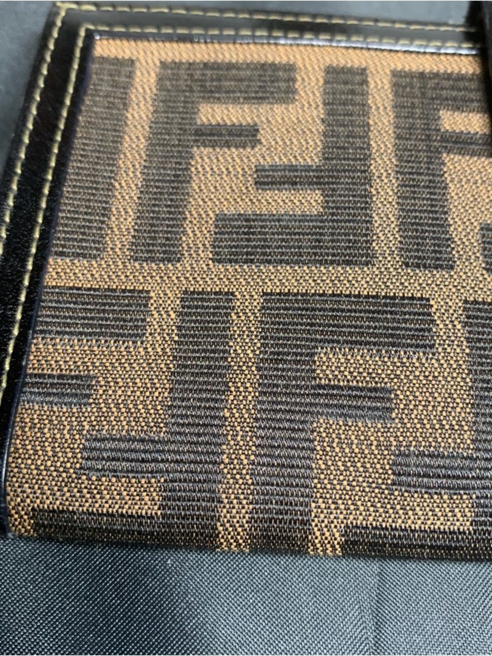 Fendi Zucca Canvas Bifold Wallet in Brown and Black - Picture 4 of 17